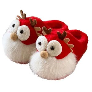SHOBDW Zapatillas De Estar Por Casa Mujer Invierno Mens Couple Cotton Slippers Home Lightweight Warm Christmas Animal Futbol Hombre Cmodas Peluche Silenciosas Hogar Hombres Primavera Elegantes