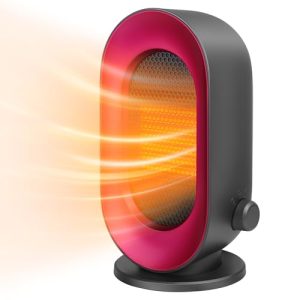 Sendowtek Calefactor Pequeño 900W, Mini Heater Electrico con 3 Modos, Calentador Bajo Consumo portátil para Oficina Interior, Incorpora Protección Contra Caída y Sobrecalentamiento (Sin termostato)