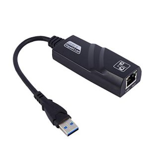 ciciglow Adaptador USB Ethernet, USB 3.0 A RJ45 Gigabit Ethernet LAN Adaptador De Red Ethernet Compatible para OS X, para Windows/Vista / Win7 / Win8 / Win8.1 / OS 10.12 Arriba Y Más