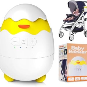 Robofun Baby Rocker-Diseño original-Columpio Para Cochecito De bebé, Ayuda Para Dormir Para Bebés, Temporizador De 30-60-90 Minutos, 5 Niveles De Intensidad – Se Adapta A Todos Los Cochecitos