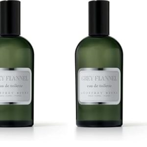 Geoffrey Beene – Grey Flannel, Eau de Toilette, Fragancia en Spray, Amaderada y Oriental, Presentación en Caja, Perfume para Hombre – 120 ml (Paquete de 2)