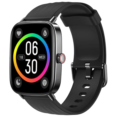 Anfyko Reloj Inteligente Hombre Mujer,1.85" Smartwatch Hombre con Llamadas Bluetooth,Voz AI,Marcación Dinámica,Pulsómetro,SpO2,Sueño,Nivel de IP68,Reloj Deportivo Hombre de 100+ Modo,para Android iOS