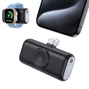 3 en 1 Mini Powerbank USB C para iPhone, 5000 mAh, batería pequeña para iWatch, compatible con iPhone 17, 16, 15, Samsung S25, S24, S23, Huawei, Airpods, accesorios para Apple Watch Ultra 11 10 9 8 7