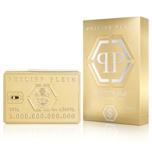 Philipp Plein – Eau de Parfum No Limits Gold 90 ml – Herrenparfüm – Holz- und Ambernoten – Ein kühner und opulenter Duft – Holziger Amber – Goldlackierter Glasflakon