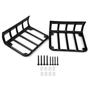 Dioche Cubierta Protectora De Lámpara Trasera, Protector De Cubierta De Lámpara De Luz Trasera Trasera Para (Negro, 1 Par)