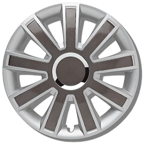 Albrecht 16 pulgadas plata/gris Embellecedores para llantas de acero, Embellecedores de ruedas Flash Made in EU - Sólo genuino en el embalaje de Albrecht