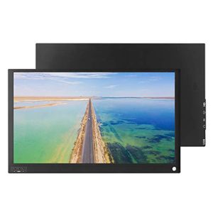 Zunate Monitor Portátil de 15,6 Pulgadas, Pantalla de Ordenador Full HD Ultrafina, Pantalla de Juego IPS con HDMI Tipo C, Soporte de Resolución de 1920×1080 para PS4/para Xbox Teléfono de PC Portátil