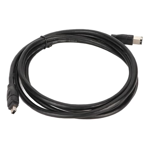 ciciglow Cable DV de 6 Pines a 4 Pines IEEE1394 Plug and Play, Alto Rendimiento, 1,8 M de Longitud, para Videocámaras, Cámaras Digitales, Impresoras, Escáneres, Dispositivos de Vídeo con