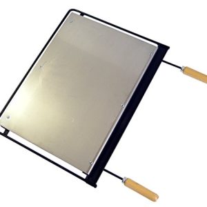 Imex El Zorro – Plancha Barbacoa Hierro | 56×41 cm | Superficie Resistente y Homogénea para Carne, Pescado y Verduras | Compatible con Barbacoas de Carbón, Leña y Gas
