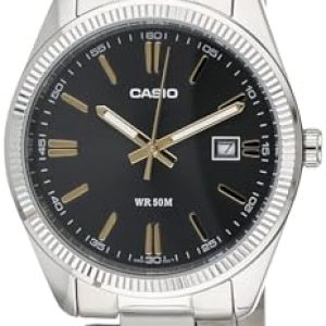 Casio MTP-1302D-1A2VDF – Reloj de pulsera, Acero inoxidable, Mineral