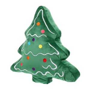 HEMOTON Figura de Árbol de Navidad de Dibujos Animados Muñeco de Peluche Adorable Almohada para Decoración de Navidad el Hogar
