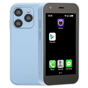 SOYES XS15 3G Smartphone, 3 Pulgadas 2GB 16GB Teléfono Móvil Android, 1000mAh Cuerpo Delgado Cámara HD Smartphone para Niños Senior Backup (Océano Azul)