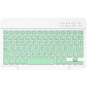 BQSS Teclado Español Ñ Bluetooth, Light Teclado Inalámbrico Portátil, para Tablet, iPad, iPad Air, iPad Pro, iPad Mini, iOS, Android y Windows