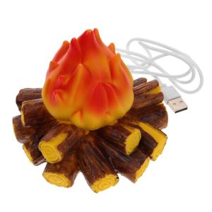 Luxshiny LáMpara Decorativa Led De Llama Falsa Con Efecto Fuego Parpadeante Luz Nocturna De Fogata Simulada Usb Para Hogar Oficina Y Regalos NavideñOs