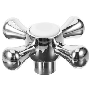UKCOCO Manija de grifo de cobre para cocina y baño, mango universal duradero, 6 cm, instalación fácil, sin herramientas, accesorio para fregadero y ducha