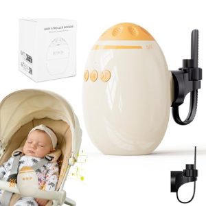Baby Rocker Recargable,Columpio para Cochecito de Bebé,Balancín Automático para Bebé,Ayuda para Dormir para Bebés con Intensidades de Balancín Ajustables,Carga USB-C,Universal para Cochecitos