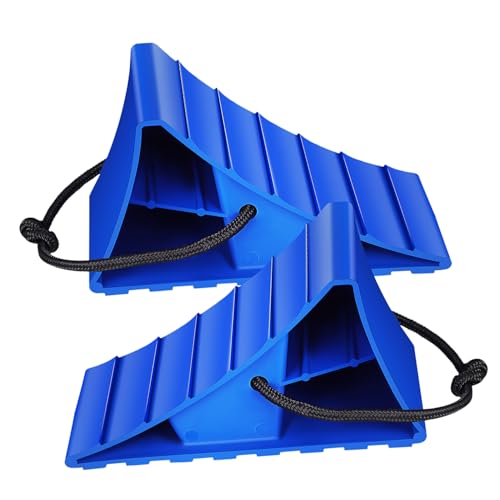 MAGICLULU 2 Piezas Calzos de Rueda para Remolque y Autocaravana Antideslizantes Pesados para Interior y Exterior de Usar Resistente y Duradero