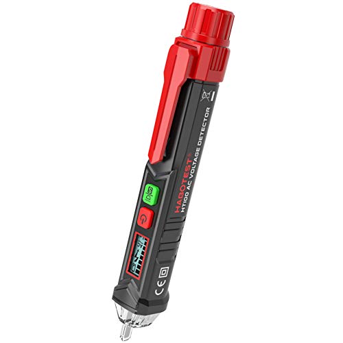 amropi Sin contacto AC Voltaje Pluma Ensayador Alerta Detector con Sonar Localizador y Ligero Alarma(1 Bolígrafo)