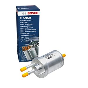 Bosch F5959 Filtro de Gasolina para Coche – Separa Partículas del Combustible, Protege el Sistema de Inyección