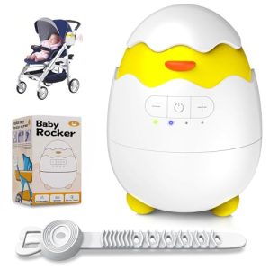 Robofun Baby Rocker, Mecedora automática para Cochecito – portátil, Mecedora suave, temporizador de 30/60/90 minutos, carga USB-C, 3 ajustes de intensidad – Apta para todos los cochecitos