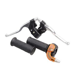 GOOFIT Manijas Giratorias Thisttle 22mm Palancas de Freno reemplazo para 47cc 49cc 2 Tiempos Mini Moto Dirt Cross Pocket Bike MTB Clutch Palancas