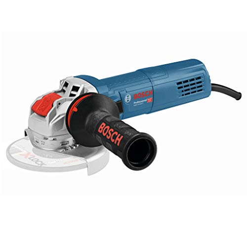 Bosch Professional amoladora angular GWX 9-125 S con X-LOCK (Ø de disco: 125 mm, potencia 900 W, incl. empuñadura auxiliar, cubierta protectora)