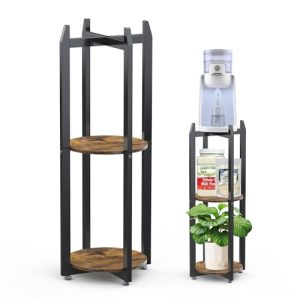 Soporte Para Plantas De Interior 3 Niveles,Soporte Para Dispensador De Bebidas,Para Recipiente De Botella De Agua De 1 a 5 Galones,Jardinera De Metal Con 2 Ruletas Vintage,Para Café Hogar Fiesta Patio