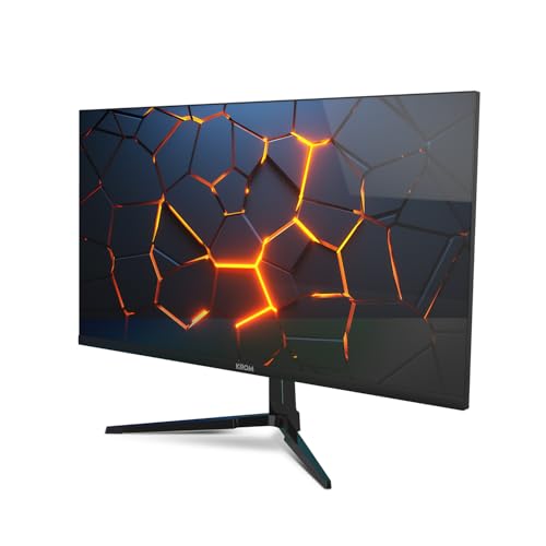 KROM Kertz 27" – Monitor Gaming RGB IPS 200Hz, 1ms, Full HD (1920x1080), HDR, Compatible AMD FreeSync y NVIDIA G-Sync, Low Blue Light y Flicker Free, VESA 75x75 – Negro
