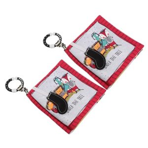SUPVOX 2 Piezas para Bebés Educativo Infantil con Sonido y Resistencia al Desgarro Diseño de Rojo Juguete para Desarrollo Sensorial Niñas
