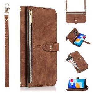 ESONG Funda movil para Xiaomi Redmi Note 13 5G,PU Cuero Billetera Carcasa con Soporte/Ranuras para Tarjetas/Cierre magnético,Mujer Moda Flip Phone Cover Case con Lanyard Strap,Marrón