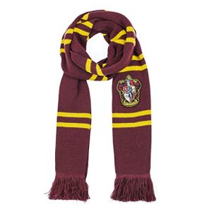 Cinereplicas – Harry Potter – Bufanda – Ultra Suave – Edición Deluxe – Licencia Oficial – Casa Gryffindor – 250 cm – Rojo y Negro