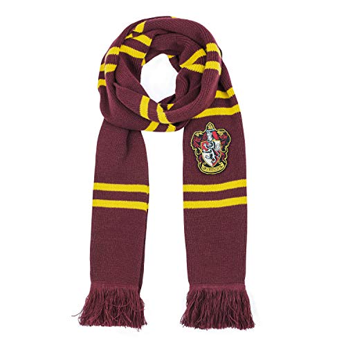 Cinereplicas - Harry Potter - Bufanda - Ultra Suave - Edición Deluxe - Licencia Oficial - Casa Gryffindor - 250 cm - Rojo y Negro