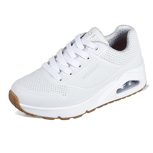 Skechers Uno Stand On Air, Zapatillas Niños, White Synthetic Trim, 39 EU