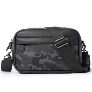 Hjkiopc Bolsos bandolera para hombre, Bolso bandolera multifuncional, Bolso de hombro vintage para hombre, Bolsos de negocios, pequeño impermeable mochila para ocio, para el trabajo, los viajes, Negro