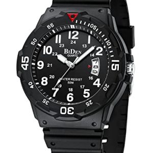 HANPOSH Reloj Hombre Reloj de Cuarzo Analógico 50M Relojes de Pulsera a Prueba de Agua Relojes Geniales con Fecha Reloj de Diseñador de Moda de Negocios Relojes