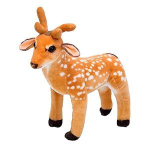 ibasenice Peluche De Ciervo Sika Adorable Muñeca Juguete Cojín para Decoración De Navidad Animal De Peluche