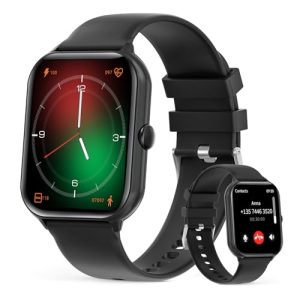 UHOOFIT Reloj Inteligente Hombre Mujer con Llamada Bluetooth, 1.95 «HD Fitness Smartwatch Hombre,Monitor de Sueño/Podómetro, 100+ Modos Deportivos, IP67 Impermeable para Andriod iOS