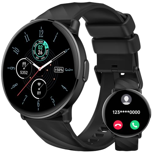 AI Reloj Inteligente Hombre Mujer con Llamadas Bluetooth, 1.39"HD Smartwatch con ChatGPT Pulsómetro Oxímetro Podómetro, IP68 Impermeable Reloj Deportivo con 112+ Deportivos Modos para Android iOS