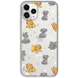 Ert Group Funda para teléfono móvil Apple iPhone 11 Pro MAX Original y con Licencia Oficial de Disney con diseño Lady and The Tramp 002, parcialmente Transparente