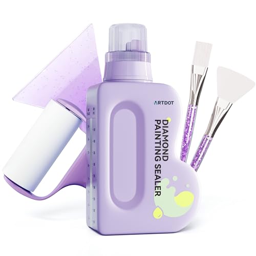 AARTDOT 480 ml Sellador para Diamond Painting Kits Adultos, Pegamento de Alta Capacidad como los Accesorios de Pintura de Diamante Accesorios para Rompecabezas