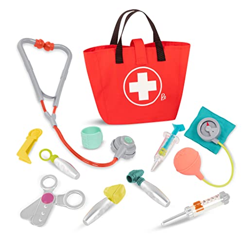 B. toys Herramientas realistas de Médico – Juego Imaginario para Chicos, niños – Juguetes Educativos – 18 Meses + – Mini Doctor Care Kit, Multicolor