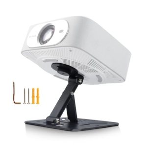 Salange Soporte de Pared Multifuncional, Ajustable en 360°, Apto para proyectores con Conector de Rosca de 1/4 Pulgadas, Soporte Universal para proyector, Color Negro