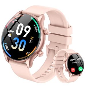 Reloj Inteligente Mujer,1.39″ HD Smartwatch Mujer con Llamadas y Voz de Al, Notificaciones, reloj deportivo con Pulsómetro/SpO2/Monitor de Sueño,120+ Modos Deportes,IP68 Impermeable para Android iOS