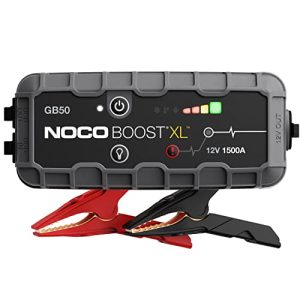 NOCO Boost GB50: Arrancador de Batería de Litio de 1500A UltraSafe – Antichispas y Protección contra Polaridad Inversa – Power Bank USB y Linterna LED – para Motores de Gasolina 7,0L y Diésel 4,5L