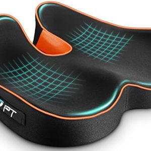 POOTACK Cojin Silla Oficina, Cojin Silla de Asiento Confort，Cojín Silla Oficina de Espuma de Memoria, Cojin Asiento Coche, Silla de Juegos