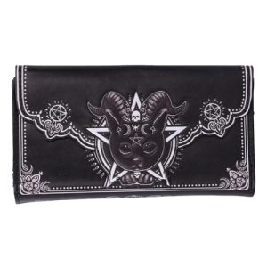 Nemesis Now Pawzuph Unisex Cartera Negro-Blanco Poliuretano