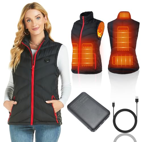 Chaleco Calefactable Para Mujer, Calefactor Eléctrico Ligero, Recargable Por Usb Con Bolsillos, Cálido Para Invierno, Ajustado