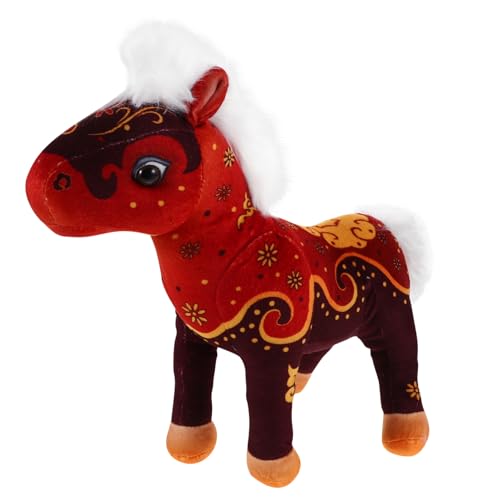 Cabilock Juguete De Peluche Caballo De Año del Adorno Chino De Suerte Peluche De Caballo del Zodiaco para Obsequio De Cumpleaños o Decorar Mesa Casa