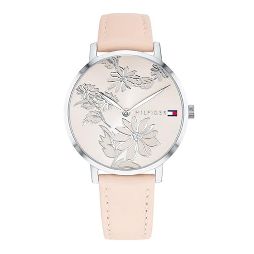 Tommy Hilfiger Reloj De Movimiento De Cuarzo De Dos Manecillas para Mujer con Correa de Cuero Rosa - 1781919