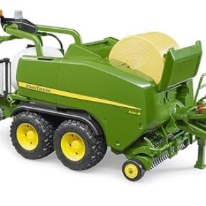 bruder 02032 – Combinación empacadora-encintadora de pacas redondas John Deere C441R – 1:16 Granja, agricultura, tractor, remolque, cosechadora, empacadora-encintadora, accesorios para cosechadoras